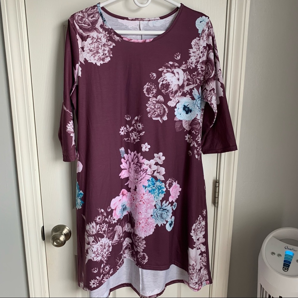 EUC Purple Floral Dress